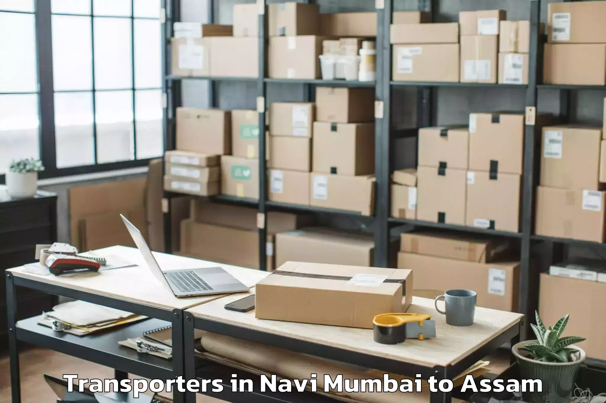 Easy Navi Mumbai to Balipara Transporters Booking